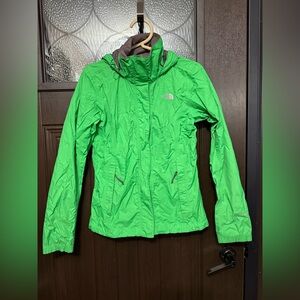 The North Face Women's Vibrant Green Rain Jacket